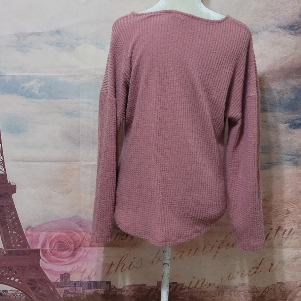 Another Reason pink sweater top - Picture 5 of 7